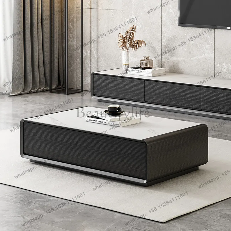 Factory Direct Sales Modern Living Room Coffee Table Decoration Luxury Nordic Designer Coffee Table Minimalist Unique Mesa Auxil