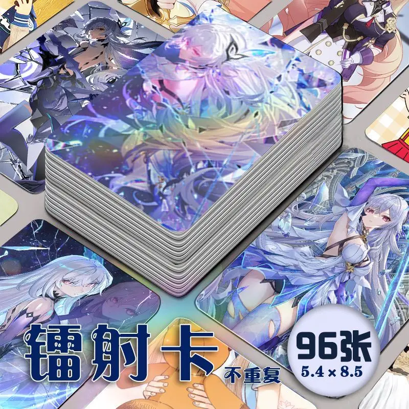 

96PCS Genshin Impact Skirk Laser Card Photocard HD Printed Lomo Card Album Photo Card For Fans Collection Postcard Gifts