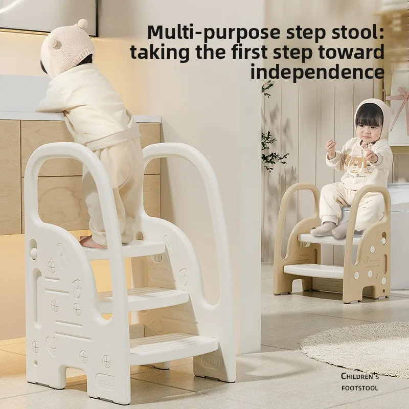 Baby Bath Step Stool Toddler Sink Step Stool Multi Level Children's Climbing Ladder Baby's Hand Washing Steps Washbasin Bench