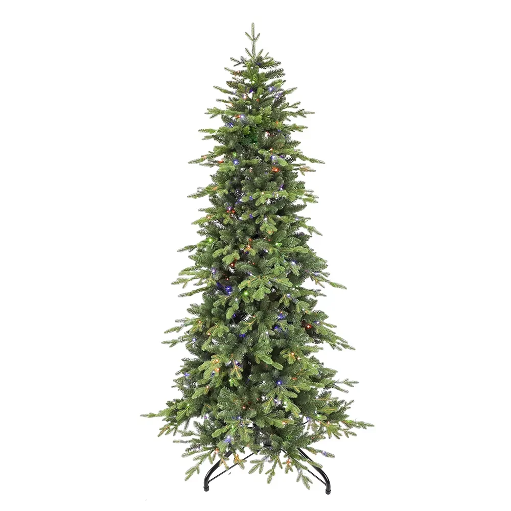 New Christmas tree luminous pencil tree with lights crossover hot Christmas decorations encrypted pure PE Christmas tree