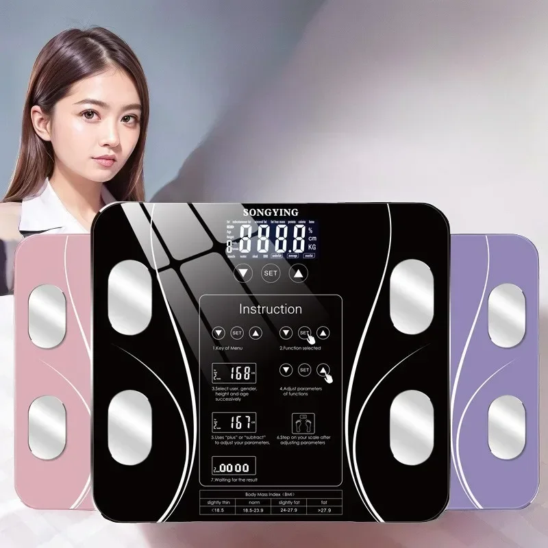 Smart Home Electronic Adult Body Fat Weight Scale Body Fat Health Weight Loss Beauty Scale