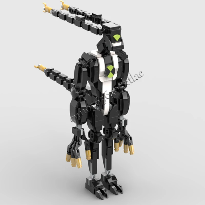 553 Piezas de la Serie de Personajes de Juego Populares Volt Link MOC, Bloques de Construcción Modulares Personalizables, Diseño Popular, Juguete de Ensamblaje DIY para Niños, Regalo