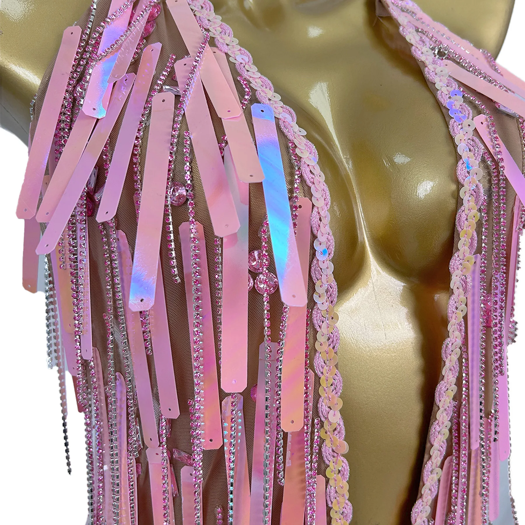 Ziliuguang-vestido elegante de gama alta para mujer, vestido con cuello en V y espalda descubierta con borlas, banquete de boda, cumpleaños, Navidad, vestidos de graduación de Año Nuevo