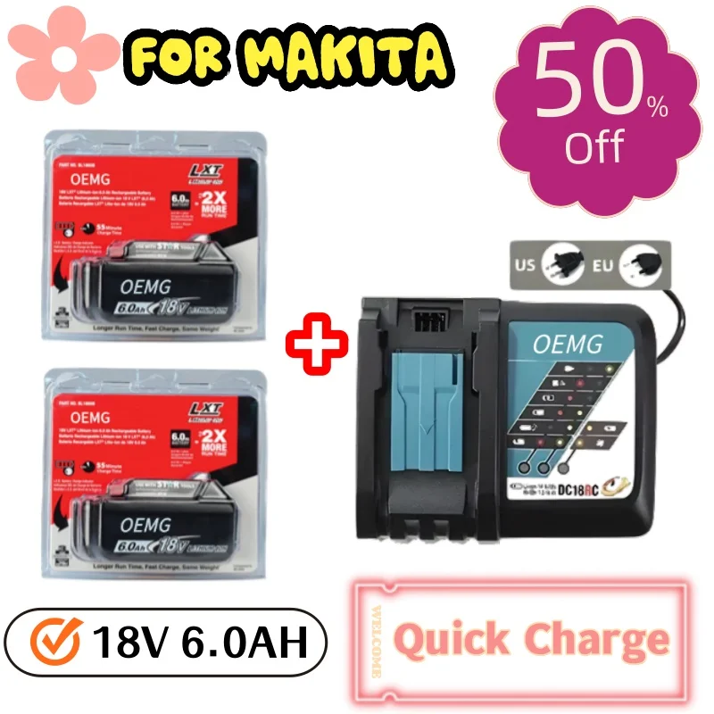 🎈-pour-batterie-d'outils-makita-18v-60ah-puissance-a-couple-eleve-18v-60ah-fonctionne-aux-cles-scies-a-chocs-ideales-pour-un-usage-professionnel-quotidien-🔥