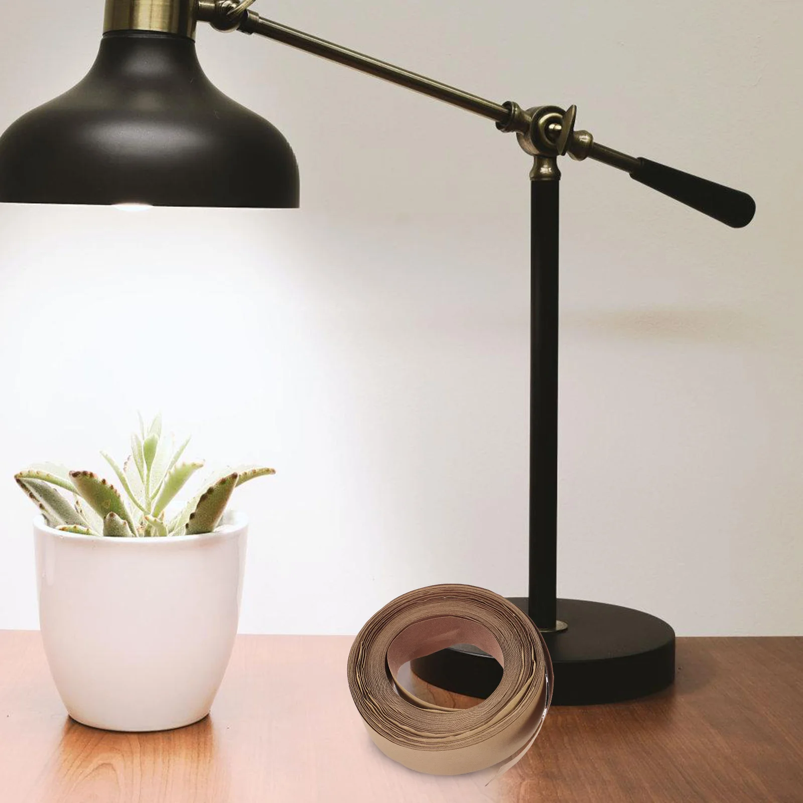 

1 Roll Lampshade Wrapping Cloth Strip Stable Adhesive Light Shade Edging Tape Long Service Life Lampshade Accessory