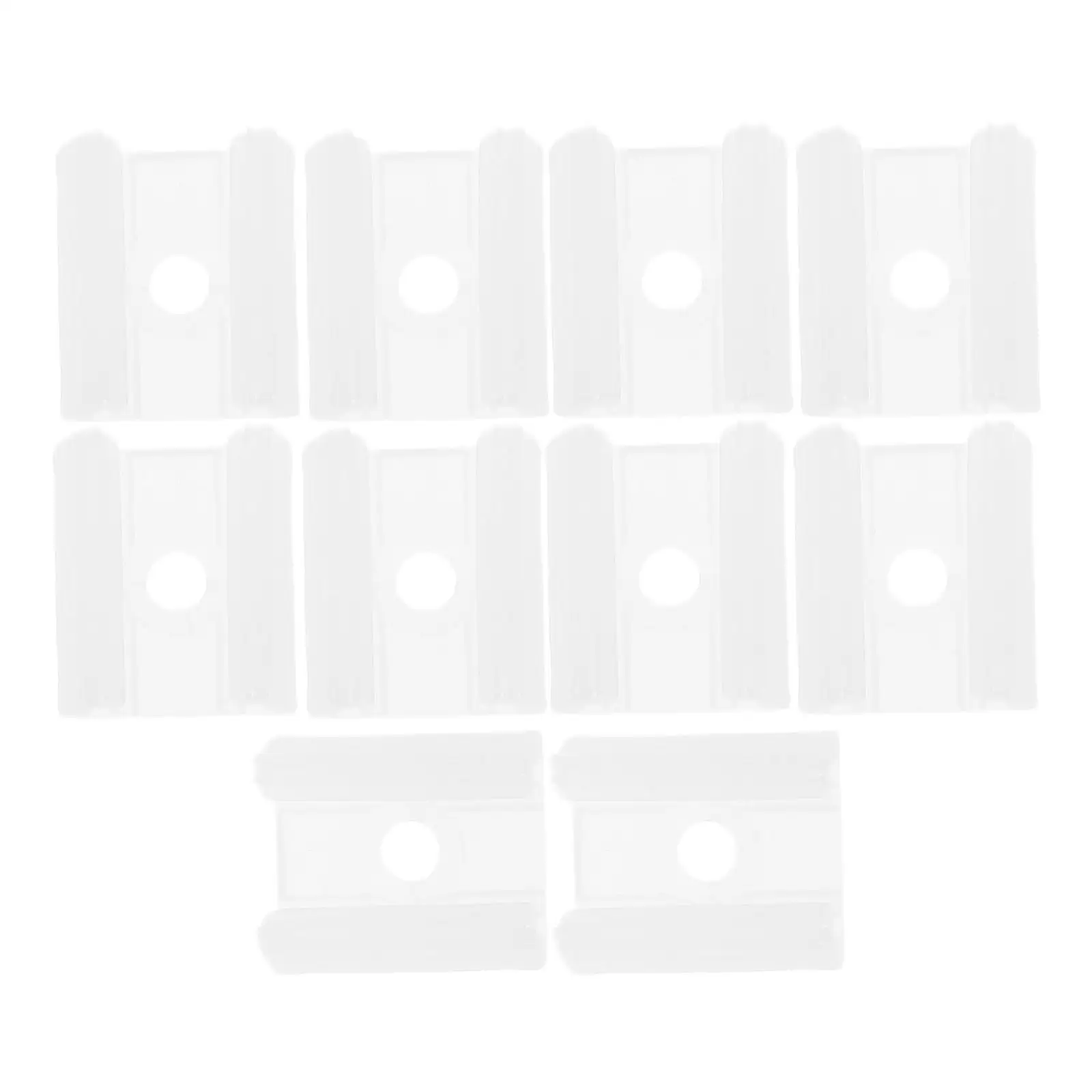 

10 Pcs Strip Light Holder Clips Flexible Fixation PVC Material Mounting Adhesive Indoor Rope Lights Neon Decorative