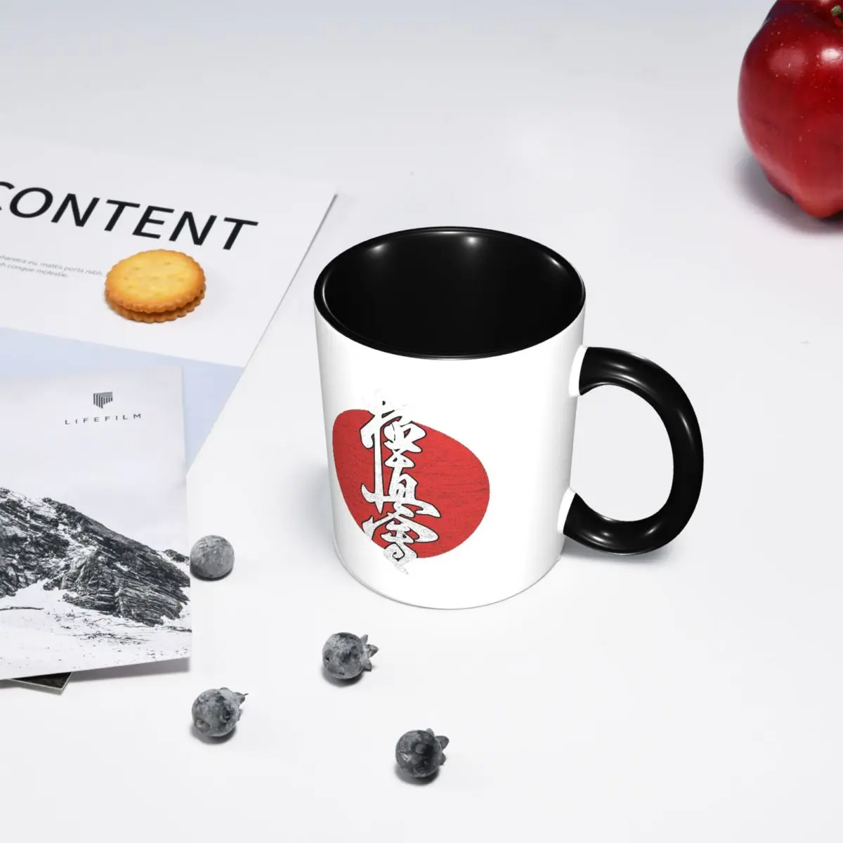 Kyokushin Karate Kanji Taijutsu Mug Funny Ceramic Coffee Cups Tea Mugs Milk Cup Drinkware Gifts for Woman Man