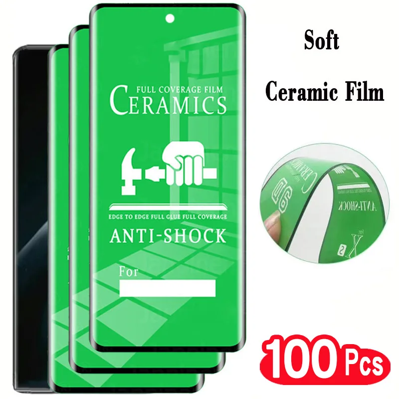 

100Pcs For Samsung Galaxy S23 S22 S21 S20 Ultra S10 S9 S8 Note 20 9 10 Plus 9D Curved Ceramic Matte Film Screen Protector Glass