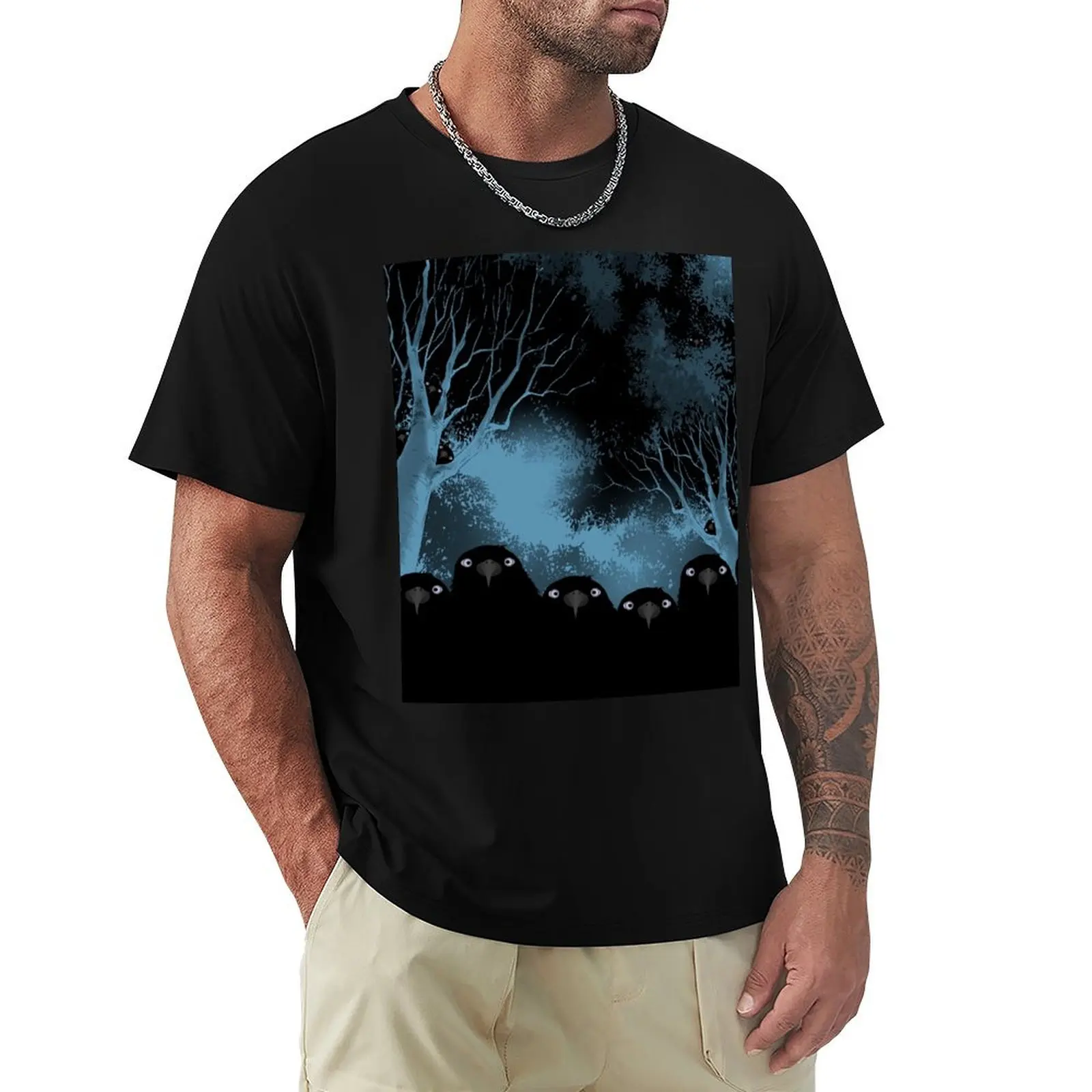 Eating Crow T-Shirt Worker Basic Short Sleeve Tee