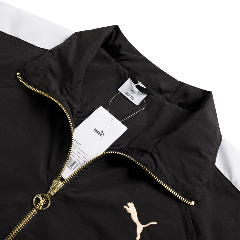 سترة بوما الرجالية المنسوجة ذات الياقة الواقفة، ملابس رياضية للجري واللياقة البدنية، سترة تدريب 634782-01