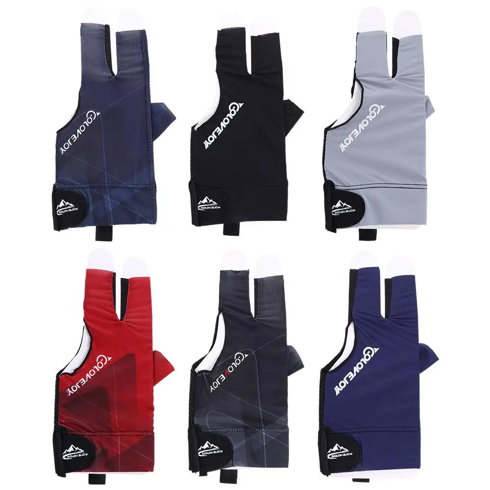 

Open Finger Billiard Gloves Breathable Polyester Snooker Sport Glove Antiskid Smooth Soft Portable Reusable Training Accessories