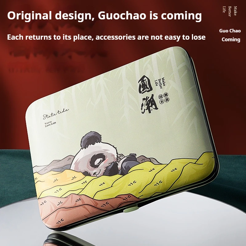 Chinese style Nail clippers set household nail clippers high-end slanting mouth cute nail clippers ladies manicure tools