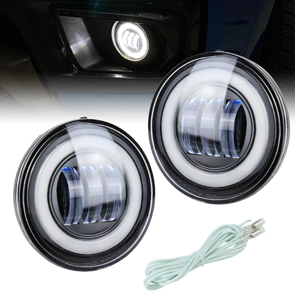 

LED Fog Lights Whtie Halo for Chevy Avalanche 1500 2007-2013 / Camaro 2010-2013 / Colorado 2015-2020 / Tahoe 2007-2014