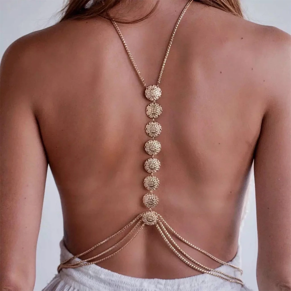 

Chic Waist Back Bikinis Chain For Fashionable Wear Fashionable And Useful Accessory Beach Jewellery white