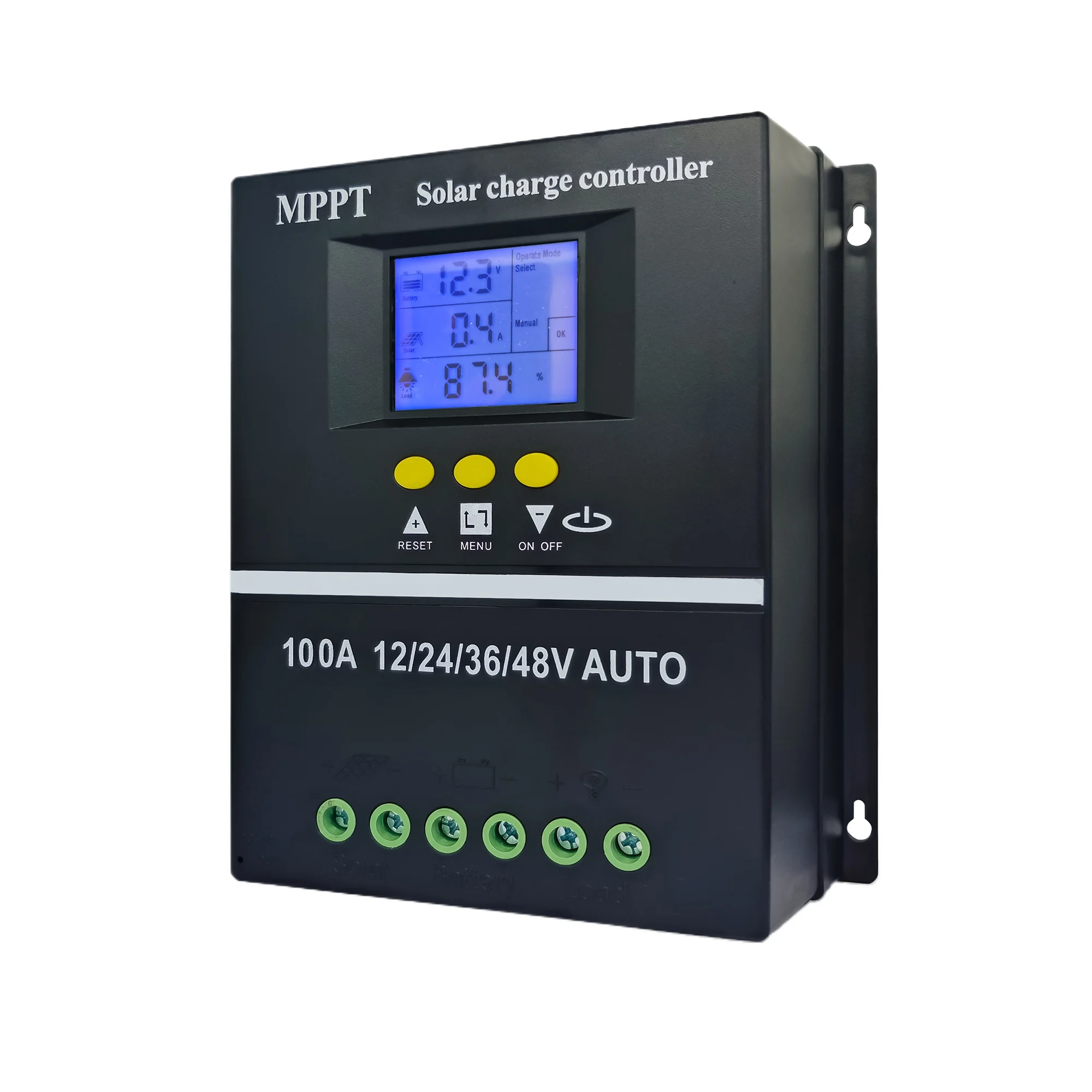 

MPPT 100A 80A 60A Solar Charge Controller 12V 24V 36V 48V Solar Panel Lead Acid/Lithium Battery Regulator Dual USB