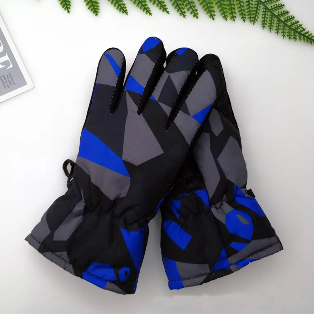 Child Girls Boys Waterproof Warm Gloves Winter Professional Ski Gloves Snow Kids Windproof Skiing Snowboard Gloves 8-13 years