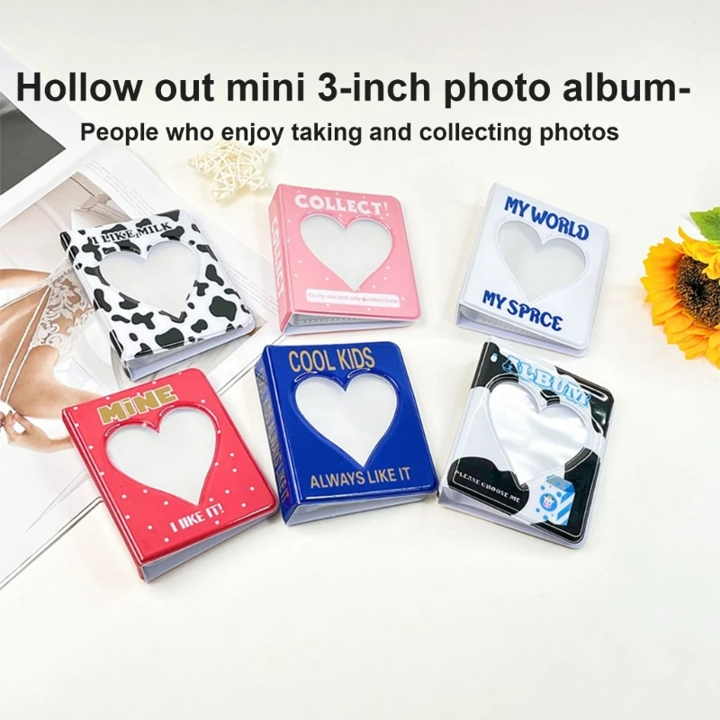 Practical 3Inch Photo Album Small Card Holder Cartoon Photocard Binder Cards Collect Book For 64 Cards Pocket Dropshipping