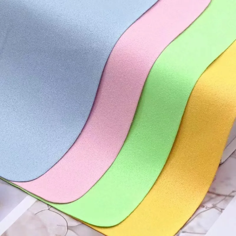 5PCS Eyeglass Cleaning Cloth Microfiber Adaptable For Screens Lenses Nylon Or Polaroid Glasses 15*15cm Random Color 파우치