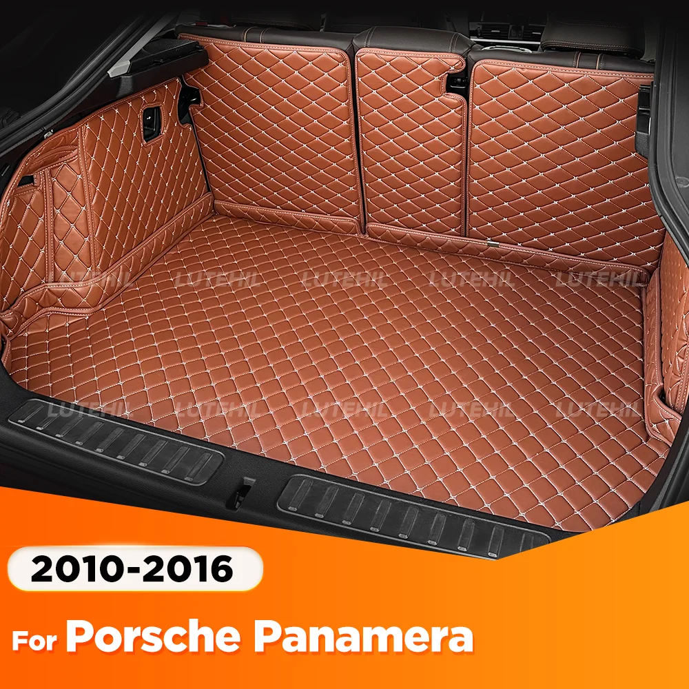 

For Porsche Panamera 2010-2016 15 14 13 12 11 Auto Full Coverage Trunk Mat Car Protective Pad Cargo Liner Interior Accessories