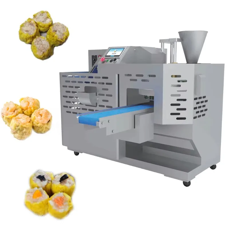 Industrial Dim Sum Shumai Machine Full Automatic High Efficiency Dumpling Gyoza Maker 220V Dumpling Steamed Stuffed Bun Machine