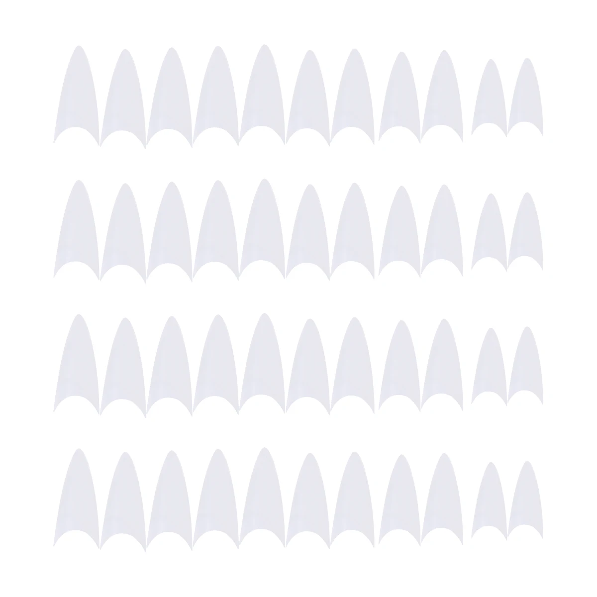 

500pcs Fake Clear Plastic Nail Tips Full Transparent Nail Tips For Diy Ballerina Long Artificial Fingernails Durable Reusable