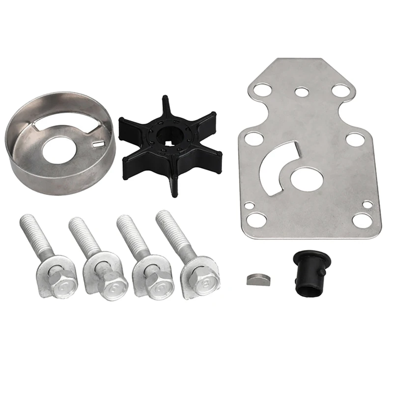 63V-W0078 Water Pump Impeller Repair Kit Fit For Yamaha Impeller Outboards 2 Stroke 9.9 Hp 15 Hp 1996-2019