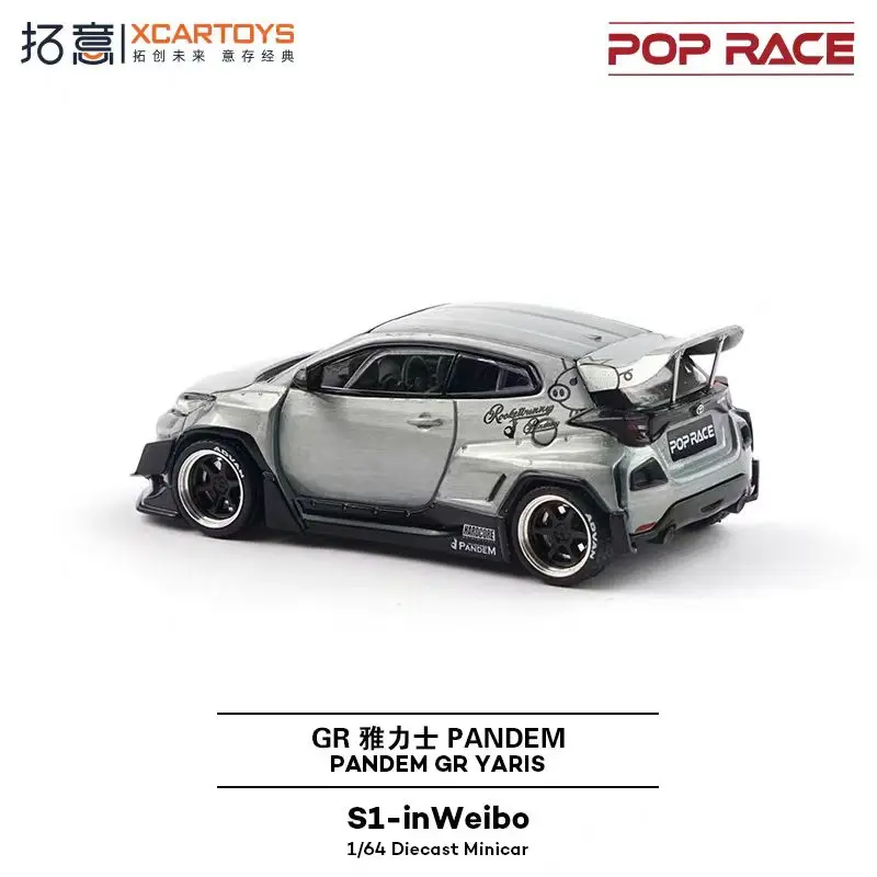 Toy Car PopRace Xcartoys GR Pandem GR Yaris 1:64 (Metal & Plastic