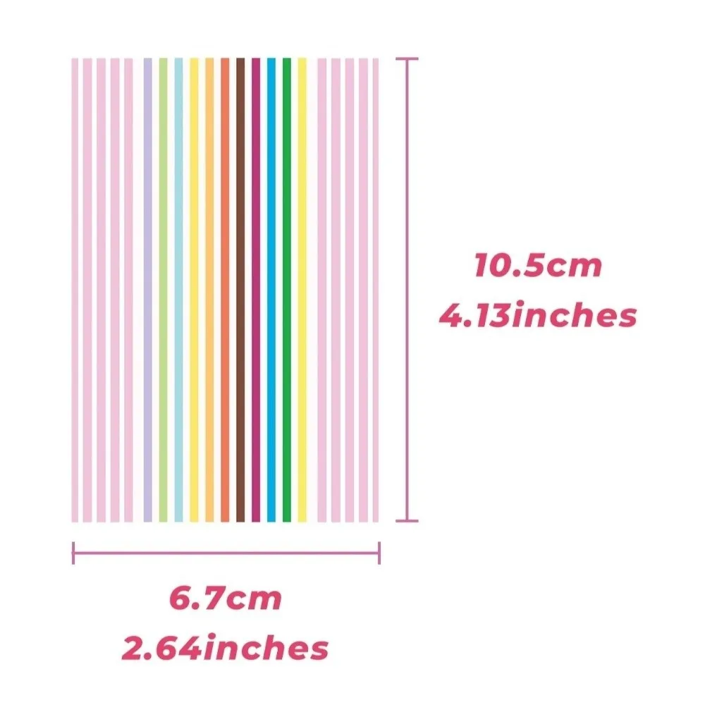 Stationery 120 Sheets Memo Pad Planner Inserts Inside Paper No-Sticky Colorful Notes DIY Crafts Sticky Notes