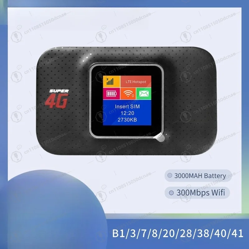 B28 Band 4G LTE Portable WiFi Router 3000mAh LCD Display Unlocked SIM for Malaysia Car Laptop Mobile Hotspot