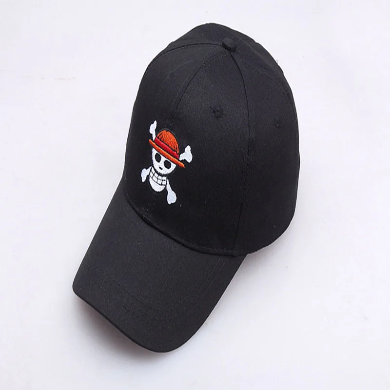 Anime ONE PIECE Luffy Cosplay Unisex Panama Hat Casual Beach Baseball Cap Sun Hat Embroidery Outdoor Fisherman Hat For Kids Gift