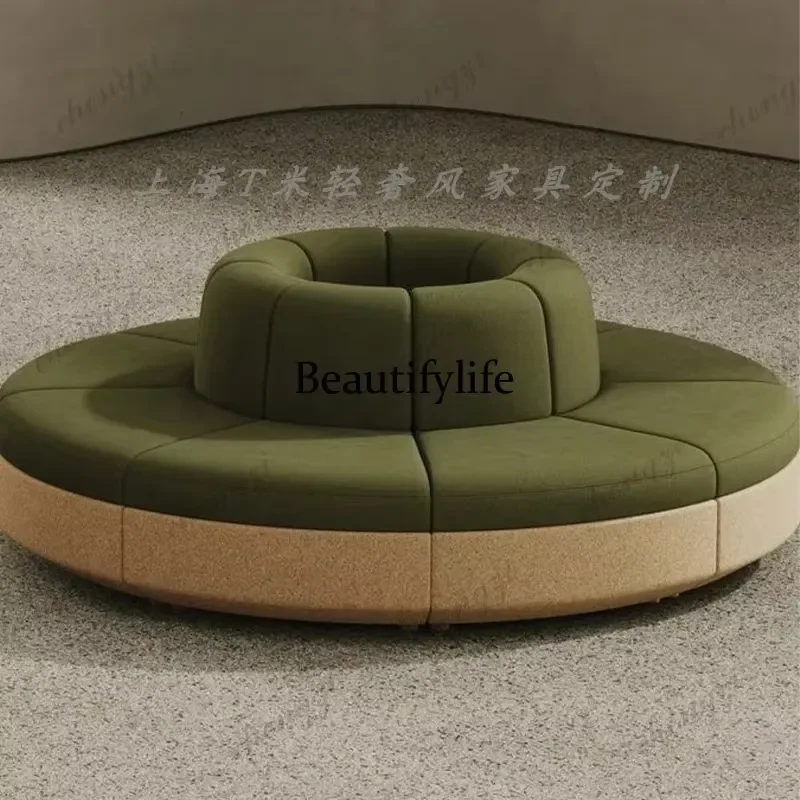 Italian Minimalist Light Luxury Fabric Sofa for Living Room Modern Large Flat Sofa