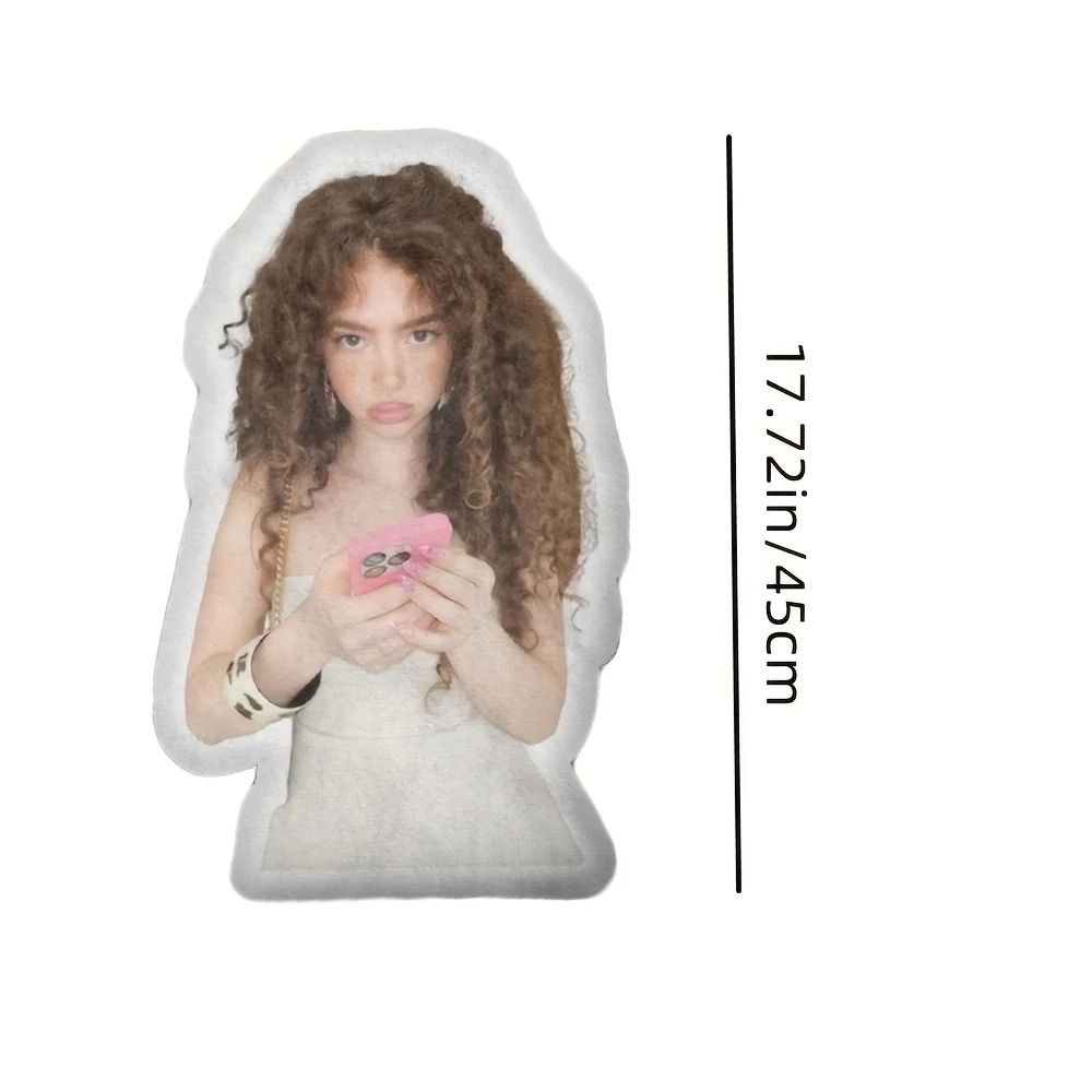 Personalized Cushions Featuring Your Image, Custom Face Pillows, Tailored Photo-Shaped Throw Pillows, Perfect Gift for Her