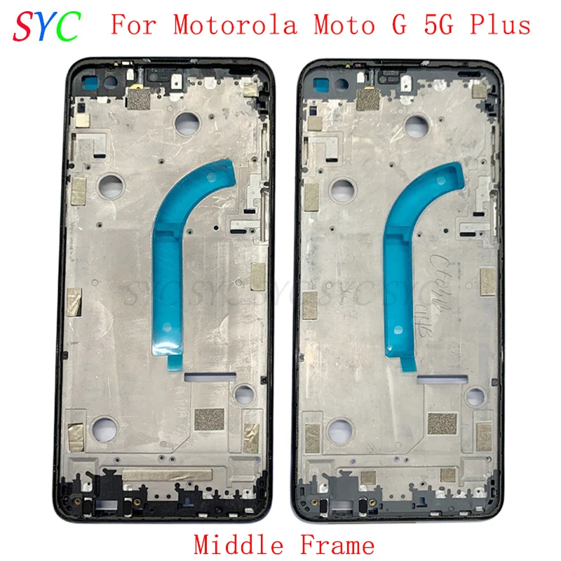 

Middle Frame Center Chassis Cover Housing For Motorola Moto G 5G Plus Phone Metal LCD Frame Repair Parts