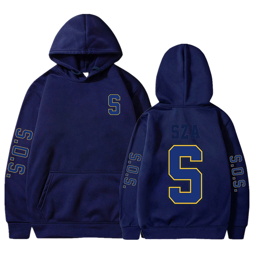 SZA Merch SOS Blind-Sudadera con capucha para hombre y mujer, ropa de calle de manga larga, nueva moda, 2023