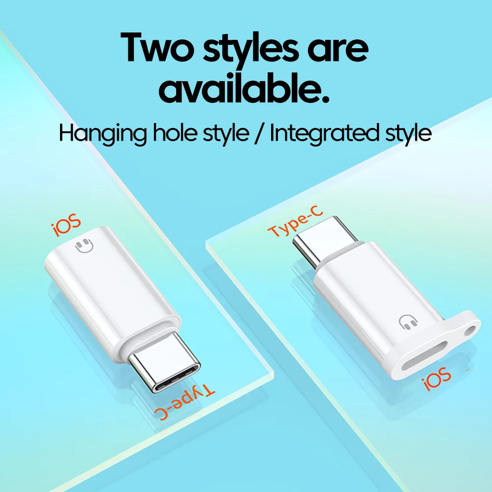 Type C To Lightning Headphone Adapter For ios Female to USB C Male Converter For Iphone15 16 iPad Notebook For IOS Audio Adapter