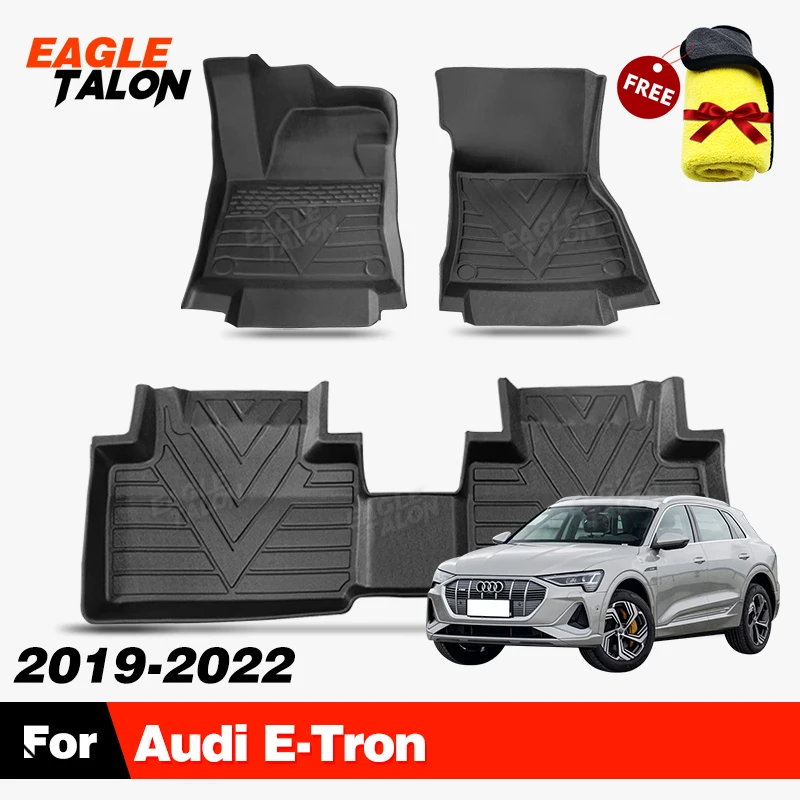 Custom All-Weather TPE Floor Mat For Audi E-Tron 2019-2022 2020 2021 Waterproof Carpet Cover Auto Interior Protector Accessories