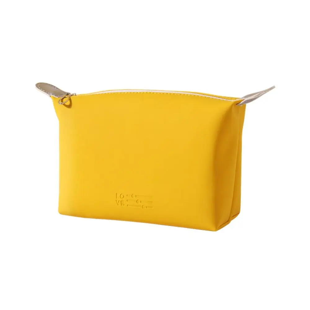 Creative Handbag PU Cosmetic Bag Waterproof Large Capacity Makeup Bag Zipper Convenient Travel Storage Bag Girls