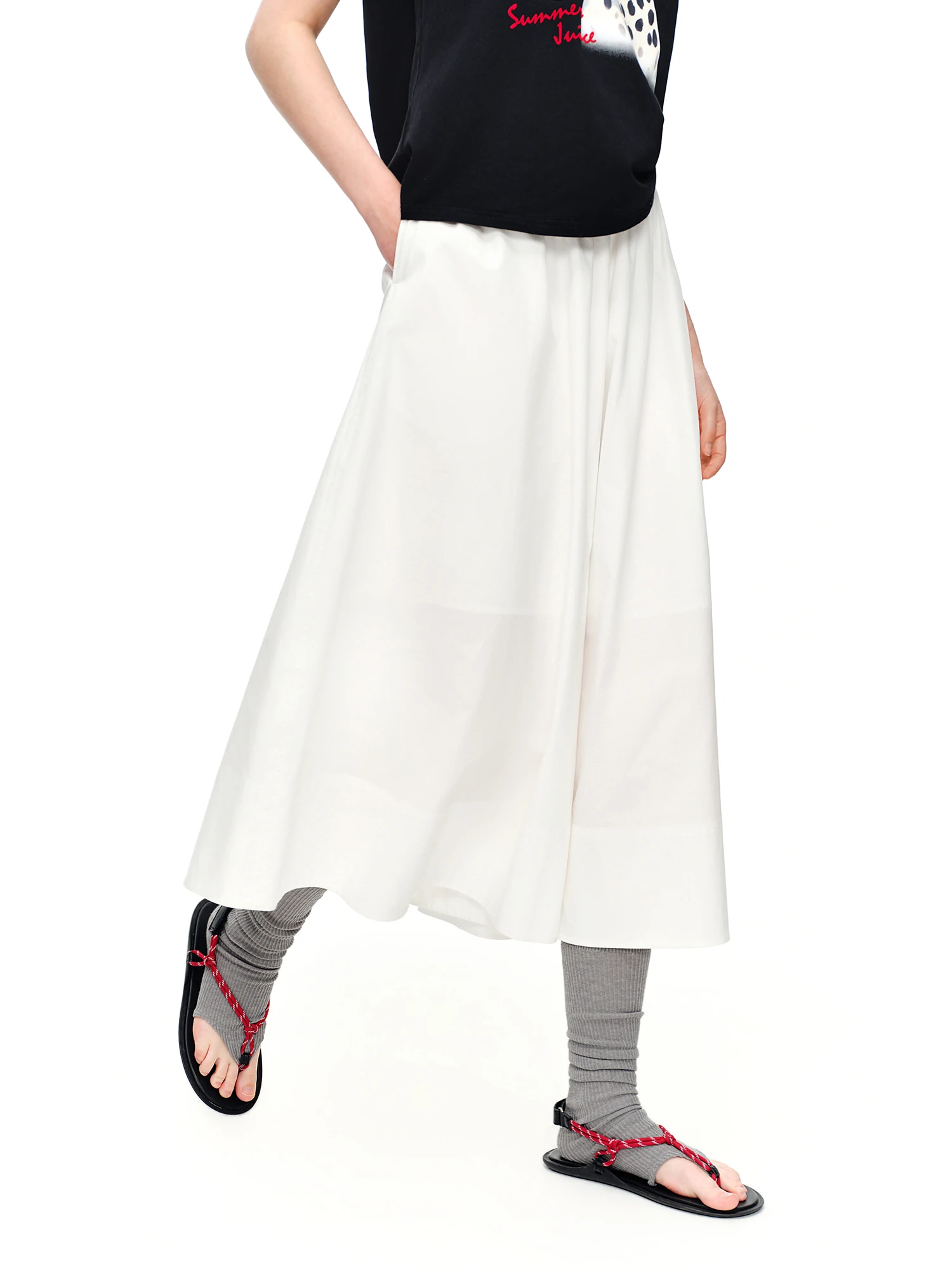 DUSHU 2026 Women's Wide Leg Pants Summer Cotton Blend Flare Palazzo Breathable A-Line Trousers High Waist Casual Loose Trousers