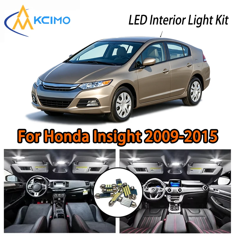 

High Quality LED Interior Lights For Honda Insight 2009-2015, White Ice Blue Two Colors LED Lamp Kit