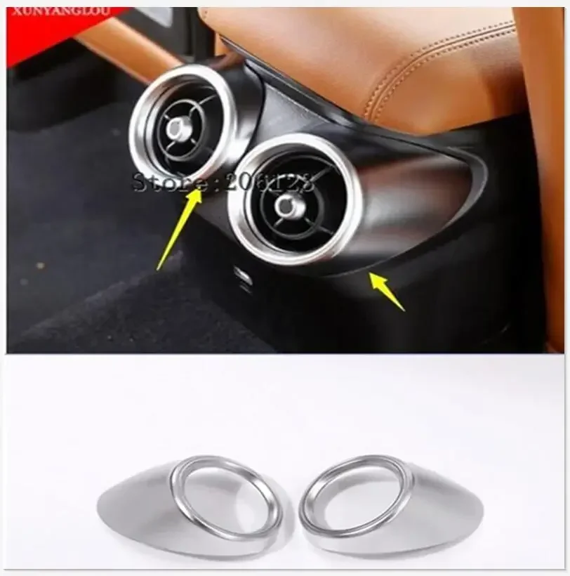 

ABS внутренняя накладка на заднее вентиляционное отверстие, 2 шт. для Alfa Romeo Giulia 2017 2018