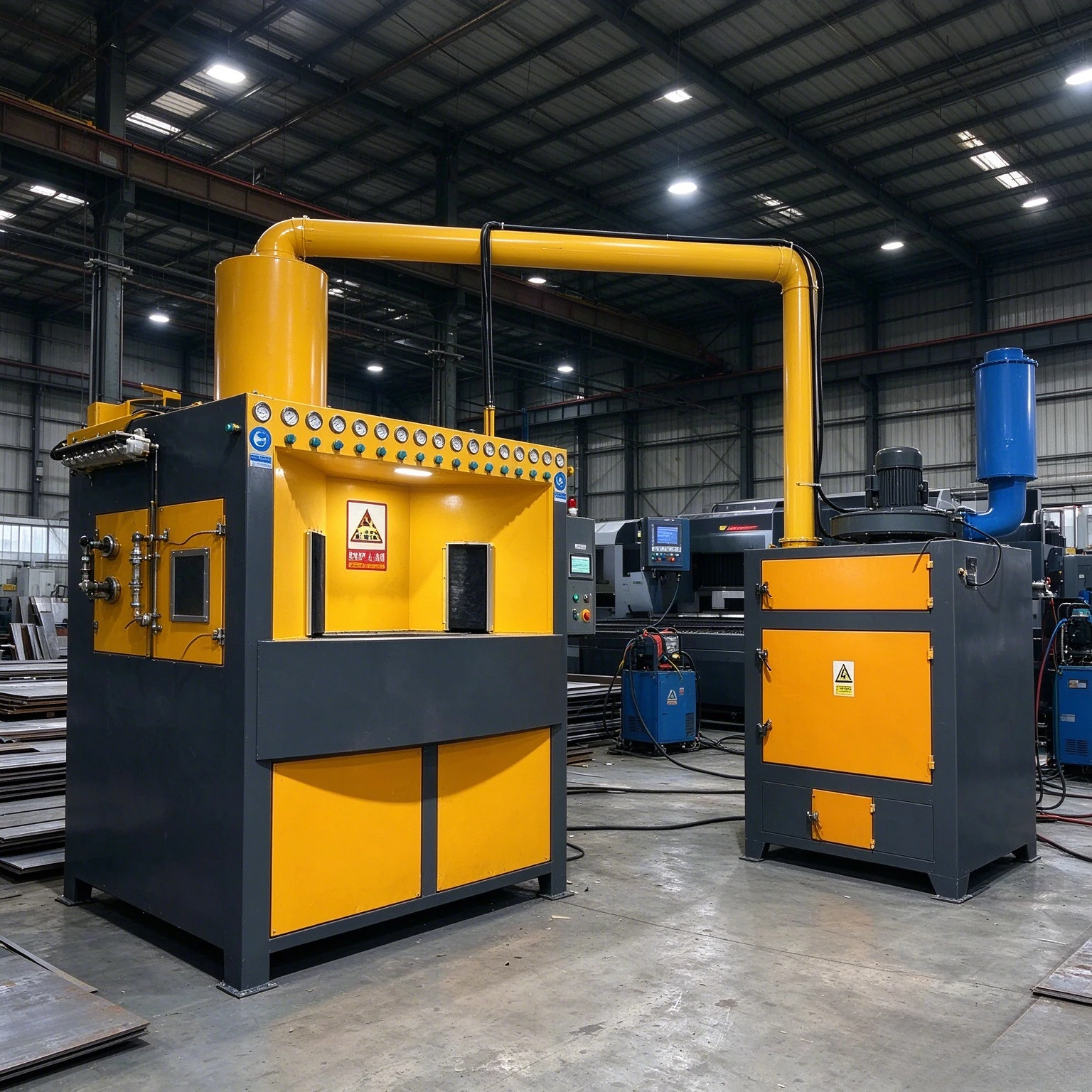 Automatic Rotary Turntable Burnishing Low Noise Sandblasting Cabinet Machine with Engine & Motor Customized