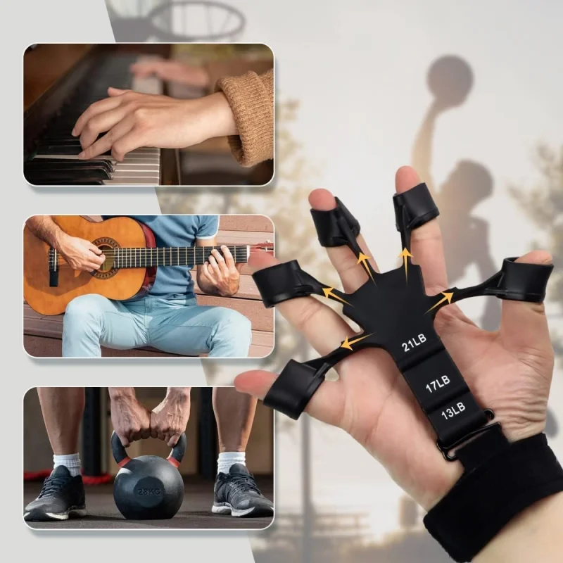 Grip Strength Trainer Finger Strengthener Finger Training Equipment Sports Gym Training Accessories Home Exercises Accessories