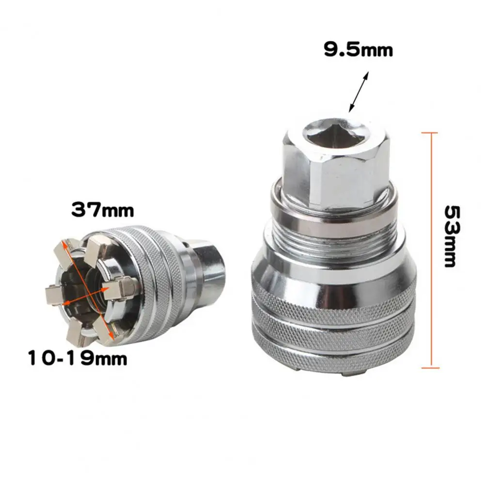 Socket Wrench Set Heavy Duty Multi-function Universal Socket Wrench with Adjustable 3/8-inch Drive Ratchet for Power for Diy