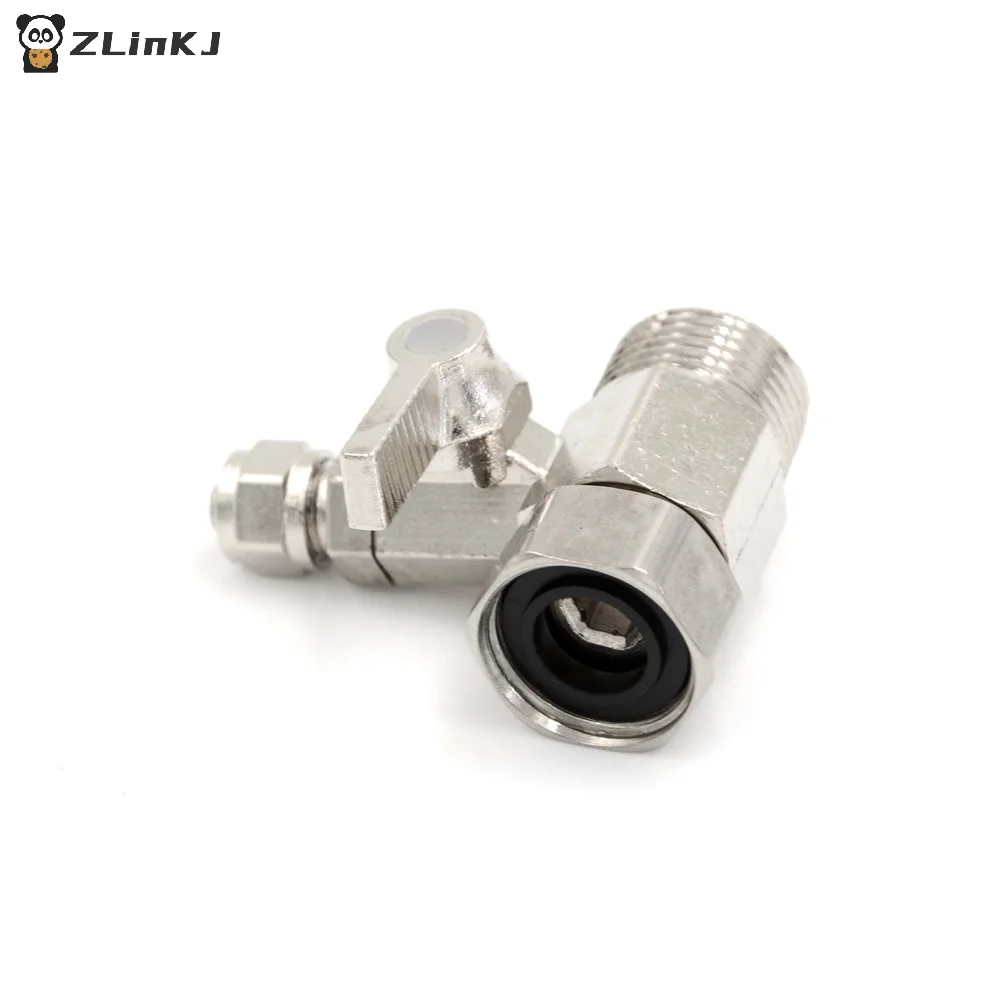 ▶1Pcs 1/2'' to 1/4'' Ball Valve Faucet Water Filter Adapter for Water Purifier Tap