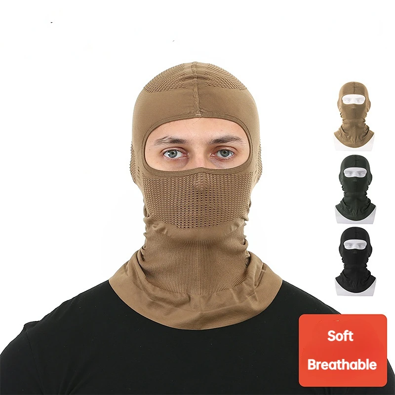 Gorro transpirable de pesca, bufanda multiusos, máscara facial de ciclismo para primavera y verano, resistente al sol, a prueba de viento para pesca de escalada militar