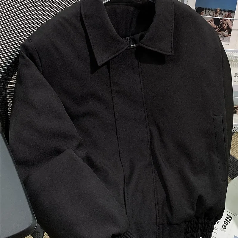 

Мужское хлопковое пальто Pilot Jaet, зимнее теплое бейсбольное пальто, свободная посадка, молодежная модная повседневная одежда, длинная свеч на пуговицах