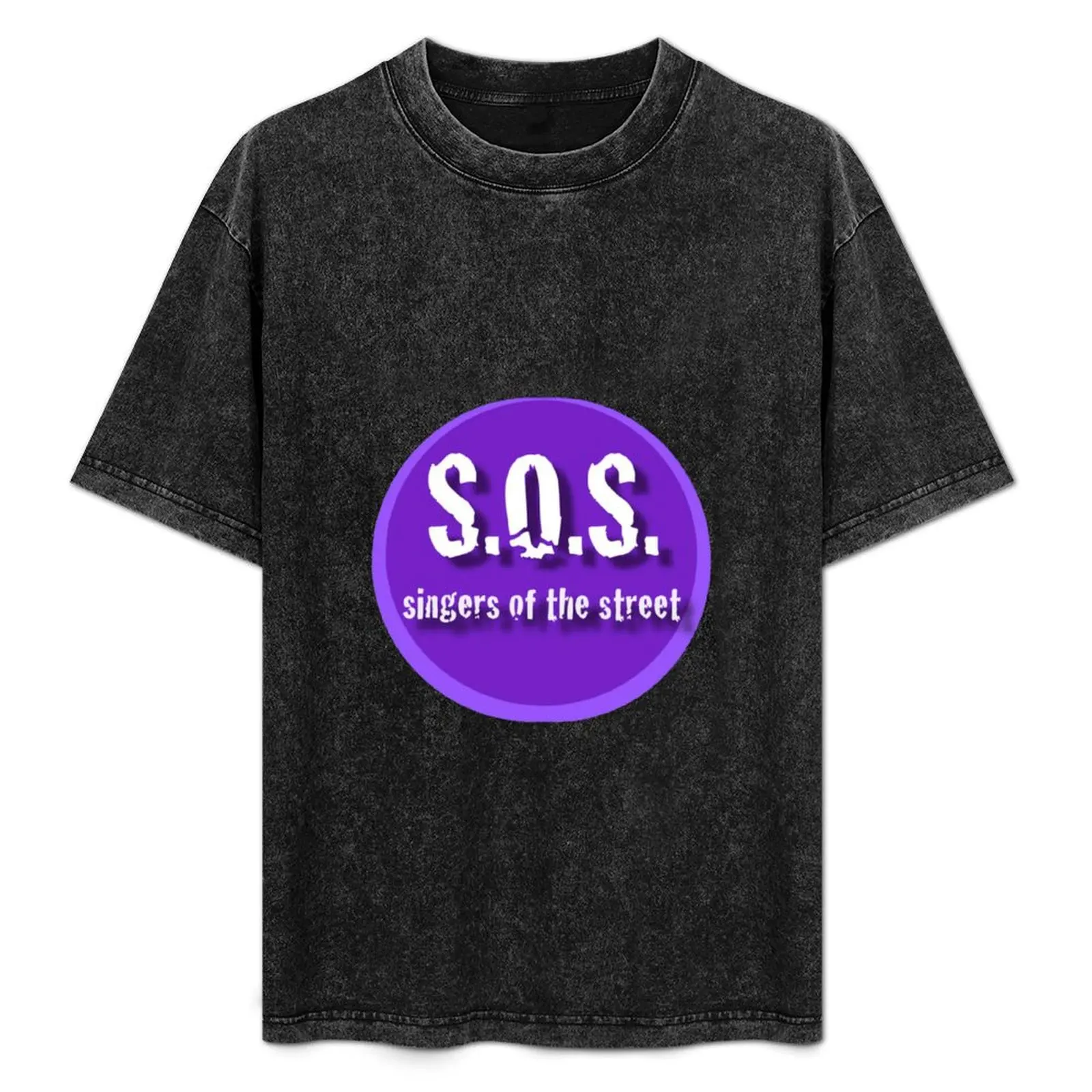 

SOS Logo Round T-Shirt clothes oversize t-shirts man t shirts for men