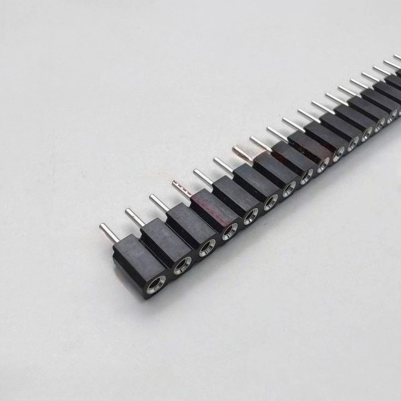 10pcs/lot Single-row circular hole socket/pin header Single-row female header, 2.54mm pitch 1x40-pin female header