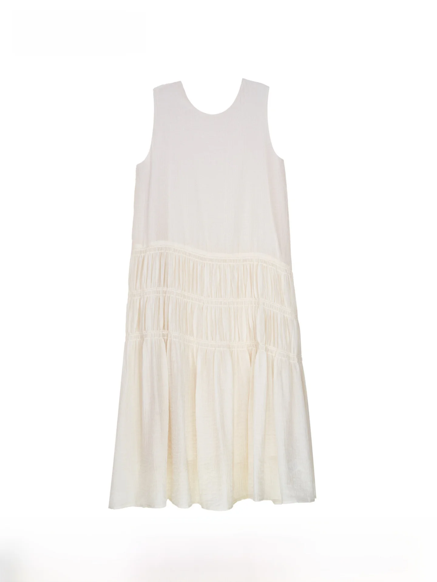 

BSiEE mat round Ne Svel Dr Ele Vaion Sle A-Line Skirt Silk-Like Fabric Summer Collection 2025