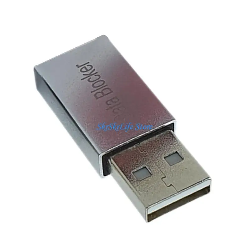 

E65E Aluminum Shell USB Data Blocker High Current Support for Electronic Gadgets